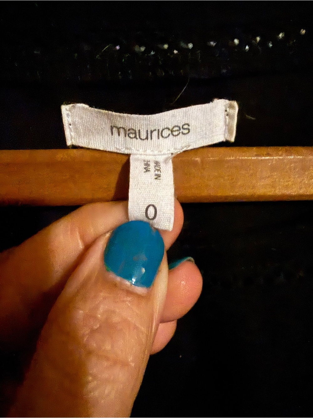 Maurice’s dark short sleeve knit boho ladies brand size 0 x 14 w xl extra large - Picture 4 of 5